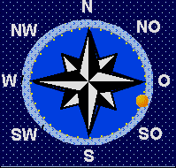 der Mond steht im Ost Südosten 8° unter dem Horizont