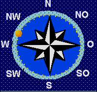 der Mond steht im West Nordwesten 26° unter dem Horizont