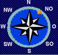der Mond steht im Nord Nordosten 61° unter dem Horizont