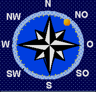 der Mond steht im Nordosten 21° unter dem Horizont