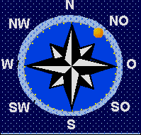 der Mond steht im Nordosten 61° unter dem Horizont